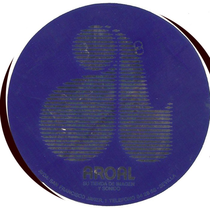 Pegatina Aroal azul. S. Fco.Javier