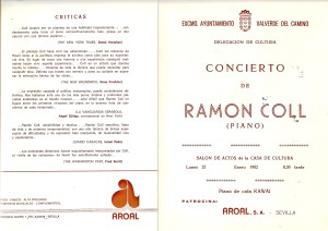 Casa Cultura Valverde 1982.Ramon Coll