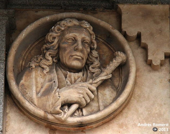 Don Rodrigo Caballero Illanes. Medallón Plaza Mayor de Salamanca